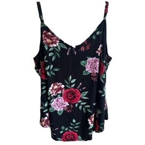 Torrid Women's Floral Spaghetti Strap Tank Top, Size 0
